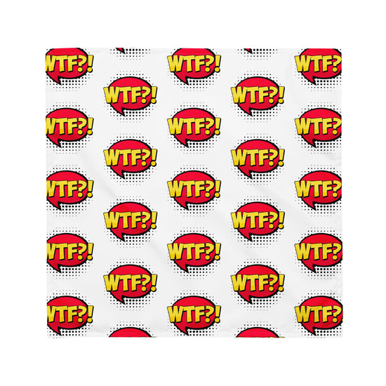 WTF? All-Over Print Bandana - Bold & Unique Design