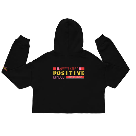 Positive Mindset Crop Hoodie - Stylish & Cozy