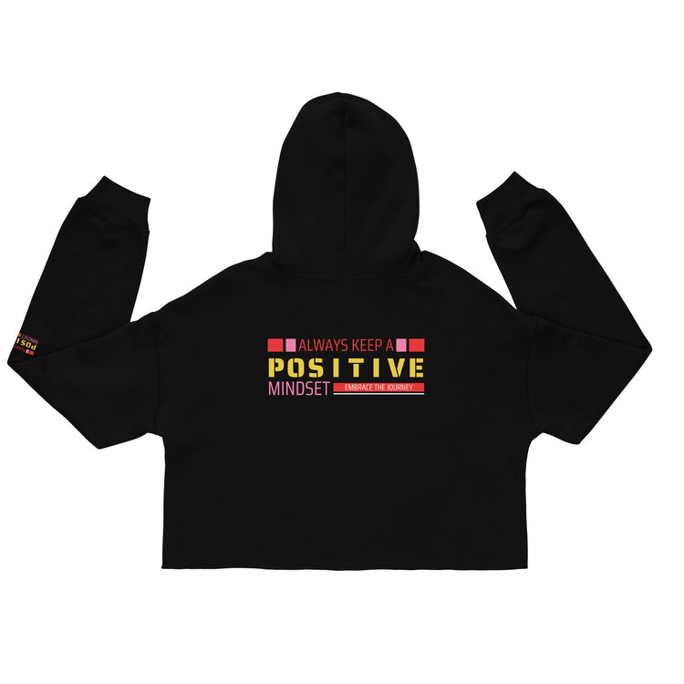 Positive Mindset Crop Hoodie - Stylish & Cozy